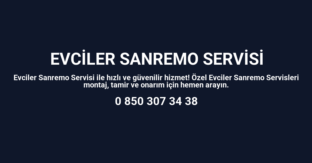 Evciler Sanremo Servisi